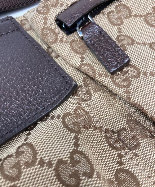 GUCCI（グッチ）GUCCI (グッチ) GGキャンバス ウエストポーチ ベージュの古着・服飾アイテム