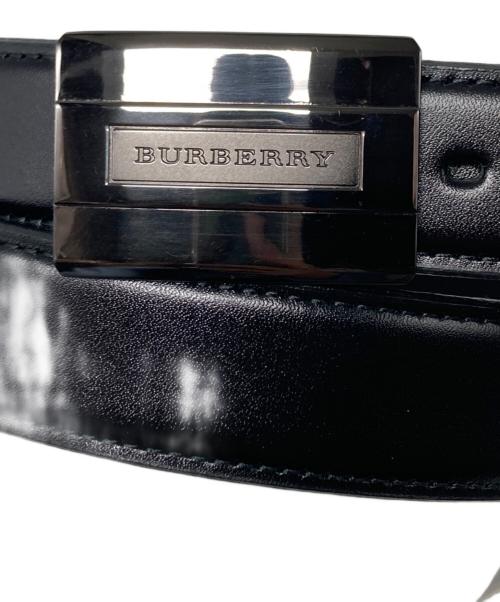BURBERRY（バーバリー）BURBERRY (バーバリー) レザーベルト ブラックの古着・服飾アイテム