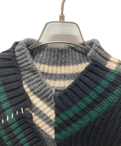 kolor/BEACON（カラービーコン）kolor/BEACON (カラービーコン) クレイジーパターンニット ブラック×グレー サイズ:SIZE 2の古着・服飾アイテム