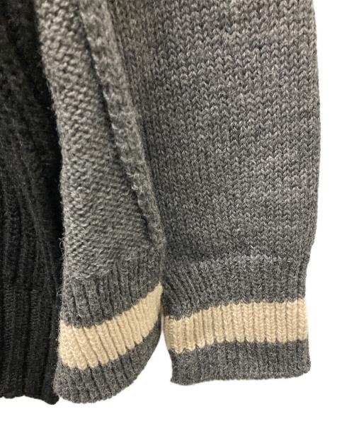 kolor/BEACON（カラービーコン）kolor/BEACON (カラービーコン) クレイジーパターンニット ブラック×グレー サイズ:SIZE 2の古着・服飾アイテム