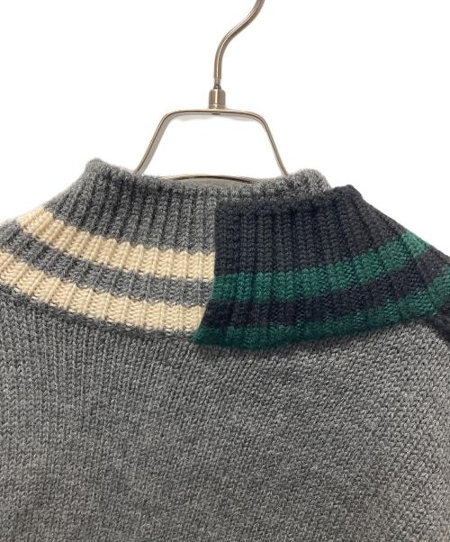 kolor/BEACON（カラービーコン）kolor/BEACON (カラービーコン) クレイジーパターンニット ブラック×グレー サイズ:SIZE 2の古着・服飾アイテム