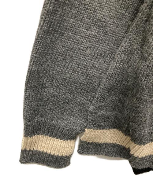 kolor/BEACON（カラービーコン）kolor/BEACON (カラービーコン) クレイジーパターンニット ブラック×グレー サイズ:SIZE 2の古着・服飾アイテム