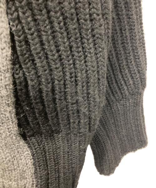 kolor/BEACON（カラービーコン）kolor/BEACON (カラービーコン) クレイジーパターンニット ブラック×グレー サイズ:SIZE 2の古着・服飾アイテム