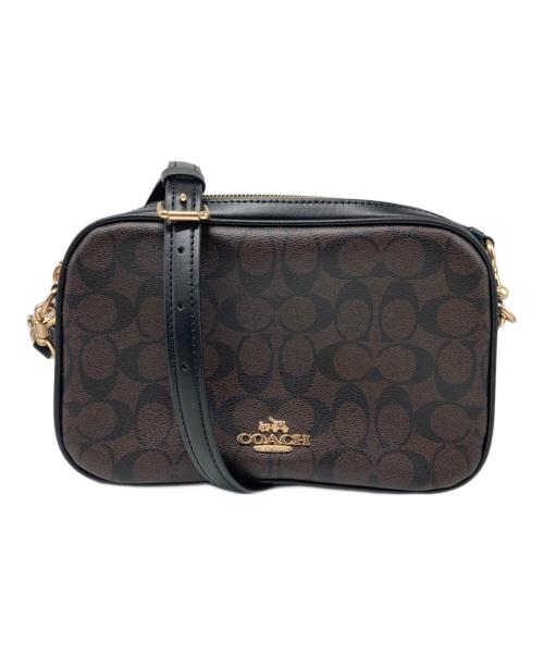 COACH（コーチ）COACH (コーチ) シグネチャーショルダーバッグ ブラウンの古着・服飾アイテム