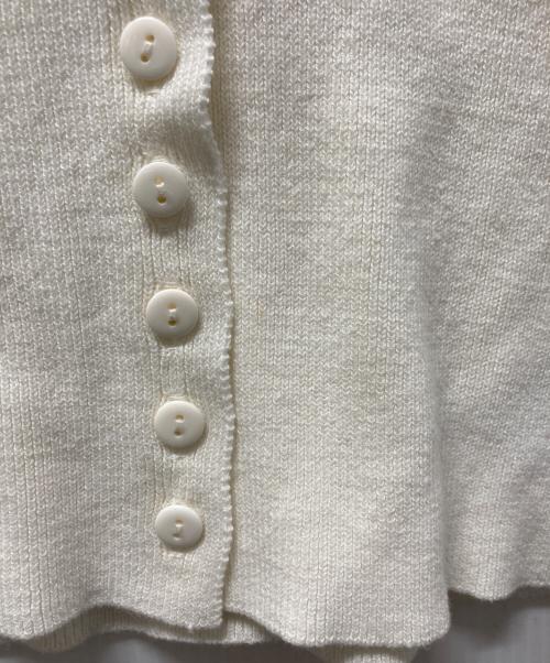SHISHIKUI（シシクイ）SHISHIKUI (シシクイ) open collar ニットポロシャツ アイボリー サイズ:FREEの古着・服飾アイテム