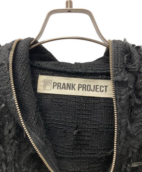 PRANK PROJECT（プランクプロジェクト）PRANK PROJECT (プランクプロジェクト) Tweed Hoodie/ツイードフーディ ブラック サイズ:Fの古着・服飾アイテム