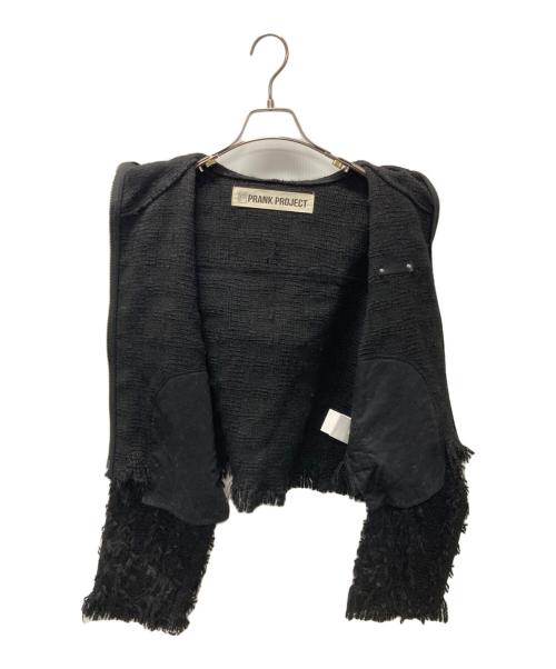 PRANK PROJECT（プランクプロジェクト）PRANK PROJECT (プランクプロジェクト) Tweed Hoodie/ツイードフーディ ブラック サイズ:Fの古着・服飾アイテム