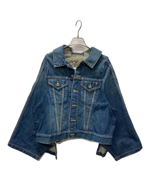 JUNYA WATANABE COMME des GARCONS（(ジュンヤワタナベ コムデギャルソン）JUNYA WATANABE COMME des GARCONS ((ジュンヤワタナベ コムデギャルソン) 再構築デニムケープ インディゴ サイズ:Sの古着・服飾アイテム