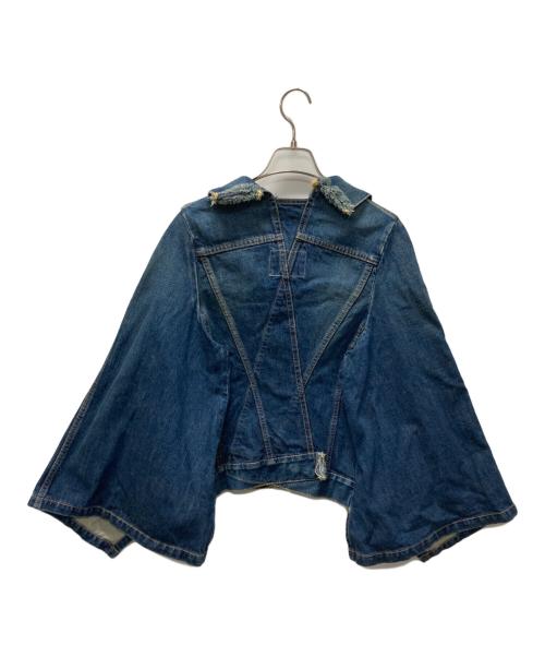 JUNYA WATANABE COMME des GARCONS（(ジュンヤワタナベ コムデギャルソン）JUNYA WATANABE COMME des GARCONS ((ジュンヤワタナベ コムデギャルソン) 再構築デニムケープ インディゴ サイズ:Sの古着・服飾アイテム