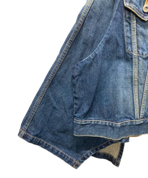 JUNYA WATANABE COMME des GARCONS（(ジュンヤワタナベ コムデギャルソン）JUNYA WATANABE COMME des GARCONS ((ジュンヤワタナベ コムデギャルソン) 再構築デニムケープ インディゴ サイズ:Sの古着・服飾アイテム