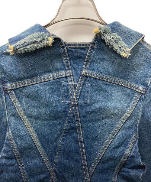 JUNYA WATANABE COMME des GARCONS（(ジュンヤワタナベ コムデギャルソン）JUNYA WATANABE COMME des GARCONS ((ジュンヤワタナベ コムデギャルソン) 再構築デニムケープ インディゴ サイズ:Sの古着・服飾アイテム