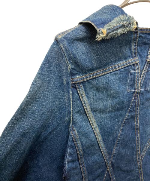 JUNYA WATANABE COMME des GARCONS（(ジュンヤワタナベ コムデギャルソン）JUNYA WATANABE COMME des GARCONS ((ジュンヤワタナベ コムデギャルソン) 再構築デニムケープ インディゴ サイズ:Sの古着・服飾アイテム