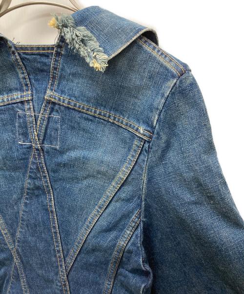 JUNYA WATANABE COMME des GARCONS（(ジュンヤワタナベ コムデギャルソン）JUNYA WATANABE COMME des GARCONS ((ジュンヤワタナベ コムデギャルソン) 再構築デニムケープ インディゴ サイズ:Sの古着・服飾アイテム