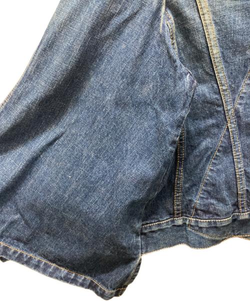 JUNYA WATANABE COMME des GARCONS（(ジュンヤワタナベ コムデギャルソン）JUNYA WATANABE COMME des GARCONS ((ジュンヤワタナベ コムデギャルソン) 再構築デニムケープ インディゴ サイズ:Sの古着・服飾アイテム