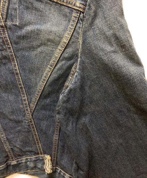JUNYA WATANABE COMME des GARCONS（(ジュンヤワタナベ コムデギャルソン）JUNYA WATANABE COMME des GARCONS ((ジュンヤワタナベ コムデギャルソン) 再構築デニムケープ インディゴ サイズ:Sの古着・服飾アイテム