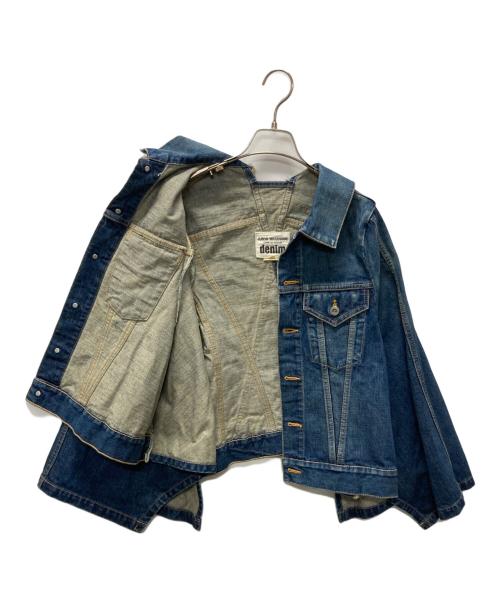 JUNYA WATANABE COMME des GARCONS（(ジュンヤワタナベ コムデギャルソン）JUNYA WATANABE COMME des GARCONS ((ジュンヤワタナベ コムデギャルソン) 再構築デニムケープ インディゴ サイズ:Sの古着・服飾アイテム
