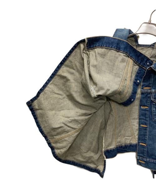 JUNYA WATANABE COMME des GARCONS（(ジュンヤワタナベ コムデギャルソン）JUNYA WATANABE COMME des GARCONS ((ジュンヤワタナベ コムデギャルソン) 再構築デニムケープ インディゴ サイズ:Sの古着・服飾アイテム