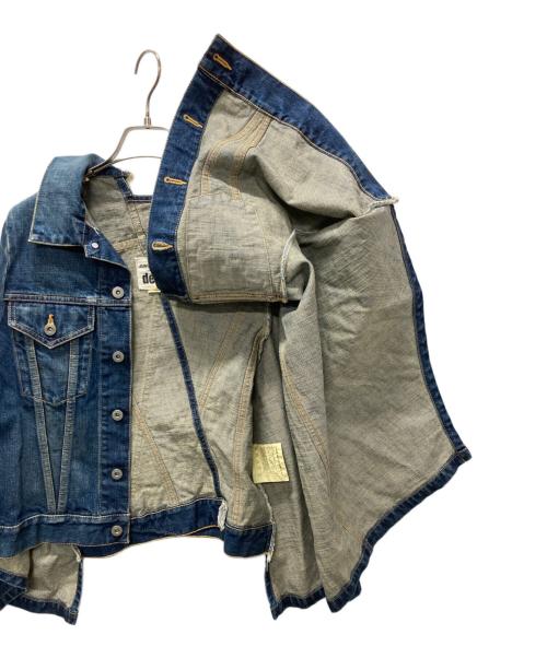 JUNYA WATANABE COMME des GARCONS（(ジュンヤワタナベ コムデギャルソン）JUNYA WATANABE COMME des GARCONS ((ジュンヤワタナベ コムデギャルソン) 再構築デニムケープ インディゴ サイズ:Sの古着・服飾アイテム