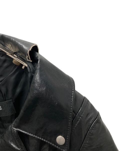 JUNYA WATANABE COMME des GARCONS（(ジュンヤワタナベ コムデギャルソン）JUNYA WATANABE COMME des GARCONS ((ジュンヤワタナベ コムデギャルソン) 断ち切り変形ライダースジャケット ブラック サイズ:Sの古着・服飾アイテム