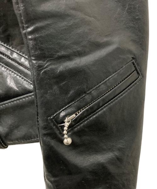 JUNYA WATANABE COMME des GARCONS（(ジュンヤワタナベ コムデギャルソン）JUNYA WATANABE COMME des GARCONS ((ジュンヤワタナベ コムデギャルソン) 断ち切り変形ライダースジャケット ブラック サイズ:Sの古着・服飾アイテム