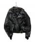 JUNYA WATANABE COMME des GARCONS（(ジュンヤワタナベ コムデギャルソン）の古着「断ち切り変形ライダースジャケット」｜ブラック
