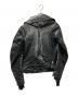 JUNYA WATANABE COMME des GARCONS ((ジュンヤワタナベ コムデギャルソン) 断ち切り変形ライダースジャケット ブラック サイズ:S：60000円