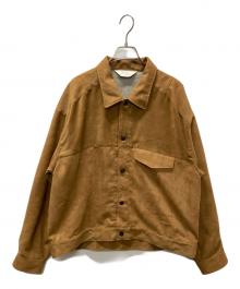 ANCELLM（アンセルム）の古着「VEGAN SUEDE WORK SHIRT BLOUSON」｜ベージュ