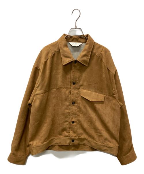 ANCELLM（アンセルム）ANCELLM (アンセルム) VEGAN SUEDE WORK SHIRT BLOUSON ベージュ サイズ:2の古着・服飾アイテム