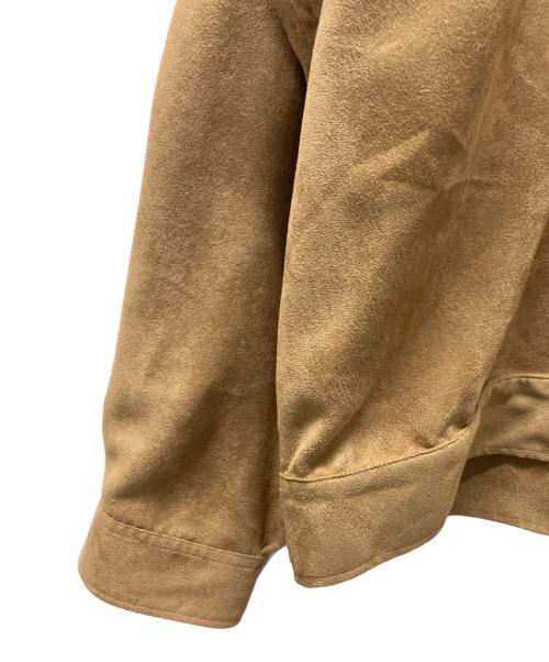 ANCELLM（アンセルム）ANCELLM (アンセルム) VEGAN SUEDE WORK SHIRT BLOUSON ベージュ サイズ:2の古着・服飾アイテム