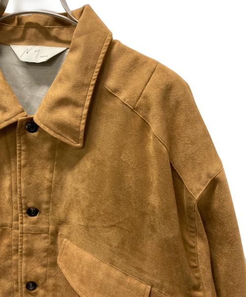 ANCELLM（アンセルム）ANCELLM (アンセルム) VEGAN SUEDE WORK SHIRT BLOUSON ベージュ サイズ:2の古着・服飾アイテム