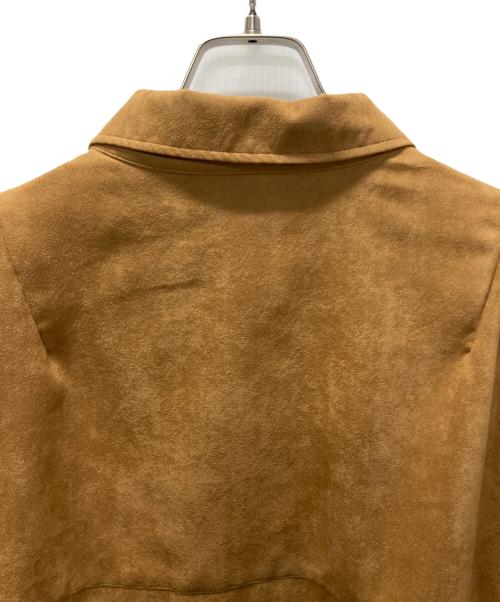ANCELLM（アンセルム）ANCELLM (アンセルム) VEGAN SUEDE WORK SHIRT BLOUSON ベージュ サイズ:2の古着・服飾アイテム