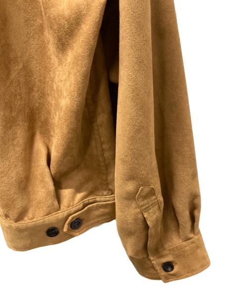 ANCELLM（アンセルム）ANCELLM (アンセルム) VEGAN SUEDE WORK SHIRT BLOUSON ベージュ サイズ:2の古着・服飾アイテム