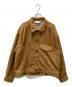 ANCELLM（アンセルム）の古着「VEGAN SUEDE WORK SHIRT BLOUSON」｜ベージュ