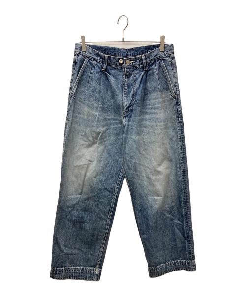 Graphpaper（グラフペーパー）Graphpaper (グラフペーパー) N.HOOLYWOOD (エヌ ハリウッド) Two Tuck Tapered Pants インディゴ サイズ:2の古着・服飾アイテム