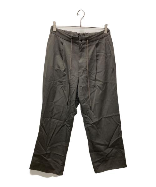 THE RERACS（ザ リラクス）THE RERACS (ザ リラクス) THE EASY SLACKS WIDE グレー サイズ:46の古着・服飾アイテム
