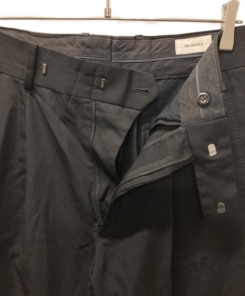 THE RERACS（ザ リラクス）THE RERACS (ザ リラクス) THE WIDE SLACKS ブラック サイズ:48の古着・服飾アイテム