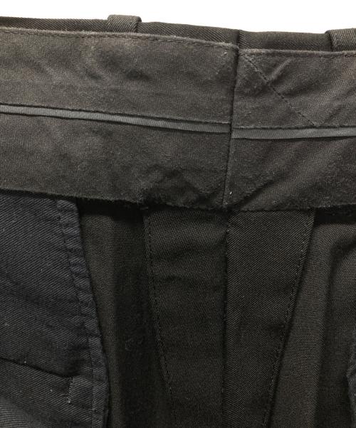 THE RERACS（ザ リラクス）THE RERACS (ザ リラクス) THE WIDE SLACKS ブラック サイズ:48の古着・服飾アイテム