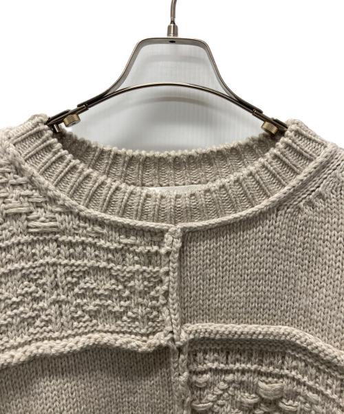 Name.（ネーム）Name. (ネーム) PATCHWORK KNIT SWEATER ベージュ サイズ:2の古着・服飾アイテム