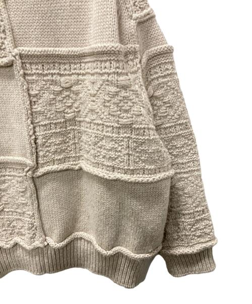 Name.（ネーム）Name. (ネーム) PATCHWORK KNIT SWEATER ベージュ サイズ:2の古着・服飾アイテム