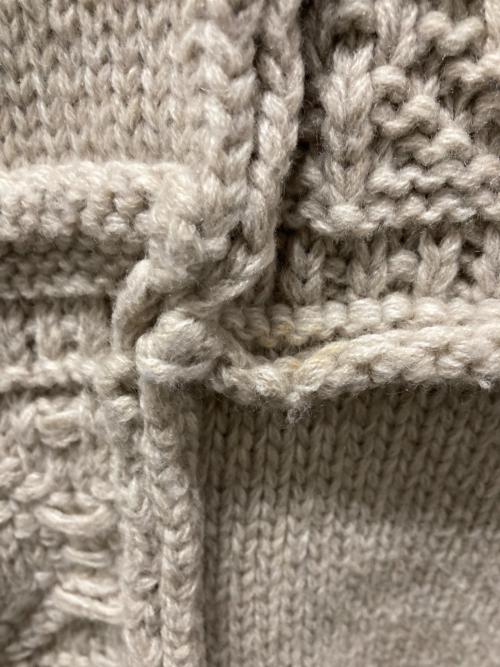 Name.（ネーム）Name. (ネーム) PATCHWORK KNIT SWEATER ベージュ サイズ:2の古着・服飾アイテム