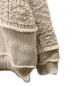 中古・古着 Name. (ネーム) PATCHWORK KNIT SWEATER ベージュ サイズ:2：8000円