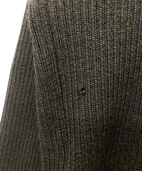 Jean Paul Gaultier homme（ジャンポールゴルチェオム）Jean Paul GAULTIER HOMME (ジャンポールゴルチェオム) レザー切替ハーフジップニット ブラック サイズ:48の古着・服飾アイテム