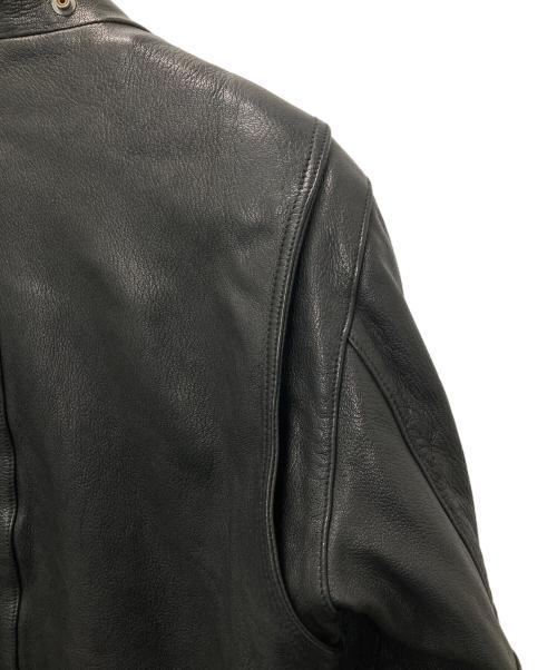C.P COMPANY（シーピーカンパニー）C.P COMPANY (シーピーカンパニー) レザージャケット ブラック サイズ:50の古着・服飾アイテム