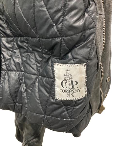 C.P COMPANY（シーピーカンパニー）C.P COMPANY (シーピーカンパニー) レザージャケット ブラック サイズ:50の古着・服飾アイテム