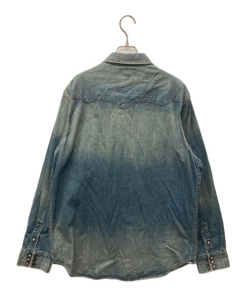 RRL（ダブルアールエル）RRL (ダブルアールエル) デニムウエスタンシャツ インディゴ サイズ:XLの古着・服飾アイテム