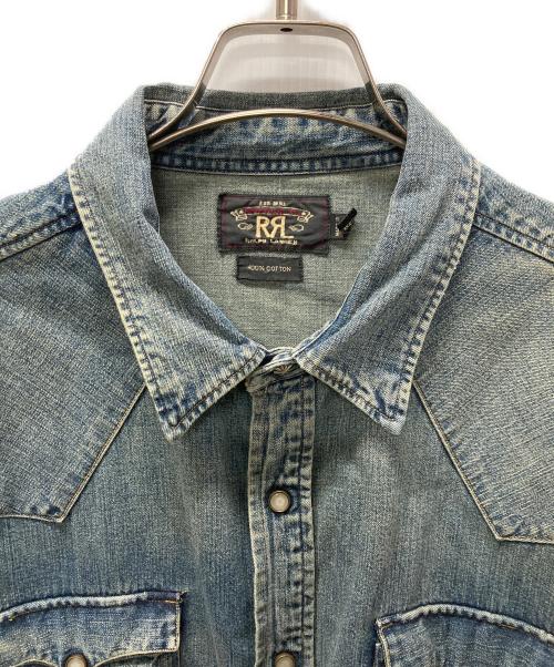 RRL（ダブルアールエル）RRL (ダブルアールエル) デニムウエスタンシャツ インディゴ サイズ:XLの古着・服飾アイテム