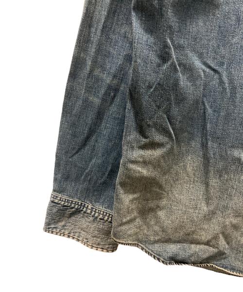 RRL（ダブルアールエル）RRL (ダブルアールエル) デニムウエスタンシャツ インディゴ サイズ:XLの古着・服飾アイテム