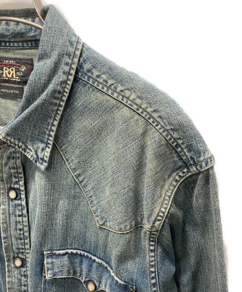 RRL（ダブルアールエル）RRL (ダブルアールエル) デニムウエスタンシャツ インディゴ サイズ:XLの古着・服飾アイテム