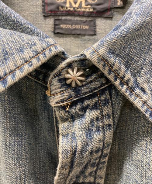 RRL（ダブルアールエル）RRL (ダブルアールエル) デニムウエスタンシャツ インディゴ サイズ:XLの古着・服飾アイテム