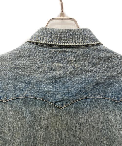 RRL（ダブルアールエル）RRL (ダブルアールエル) デニムウエスタンシャツ インディゴ サイズ:XLの古着・服飾アイテム